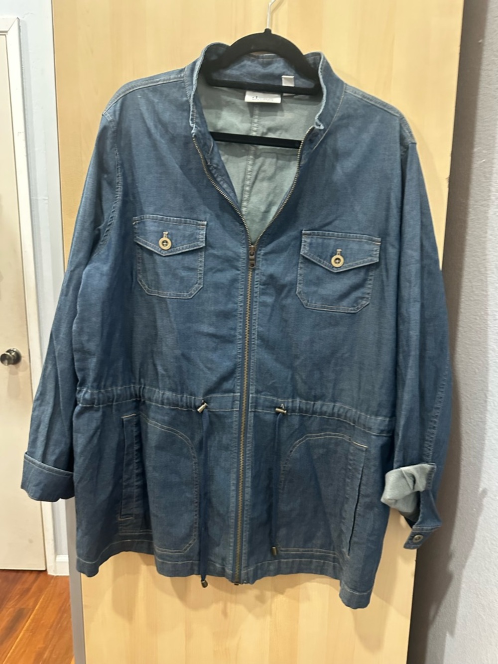 Denim Utility Jean Jacket - Blue